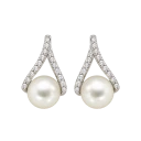 Pearl Silver Earrings